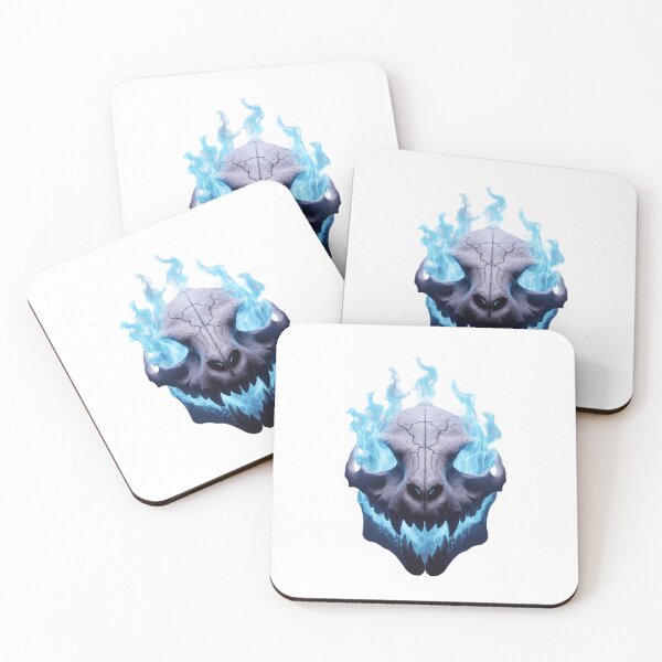 Item preview, Dragon Skull With Blue Fire – Dark Fantasy Artwork designed and sold by NeoTeeFusion.
