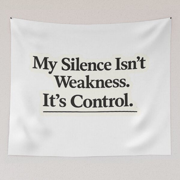 Item preview, Empowerment Quote Sticker | My Silence Isn’t Weakness It’s Control designed and sold by TrackinDaTrends.