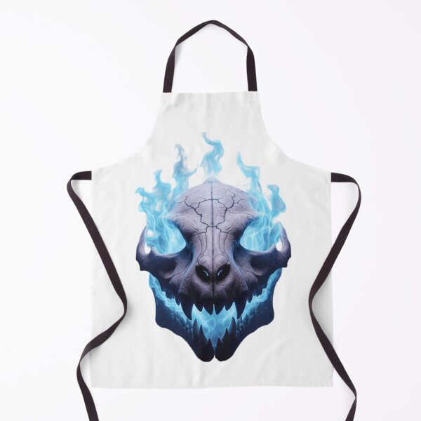 Item preview, Dragon Skull With Blue Fire – Dark Fantasy Artwork designed and sold by NeoTeeFusion.