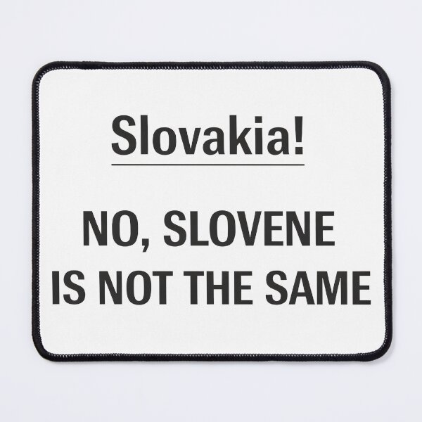 Item preview, Funny Geography Joke Slovakia vs Slovene Mix-Up. designed and sold by The-T-In-Retro.
