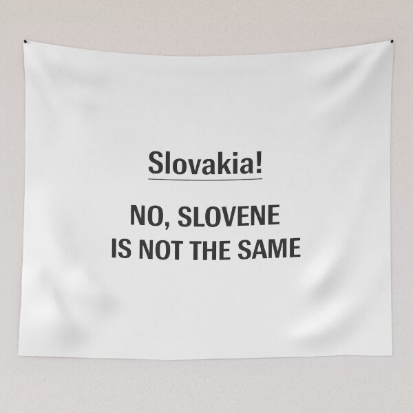 Item preview, Funny Geography Joke Slovakia vs Slovene Mix-Up. designed and sold by The-T-In-Retro.