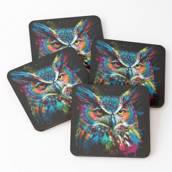 Item preview, Abstract Colorful Bird Art Print designed and sold by AetherVibes.