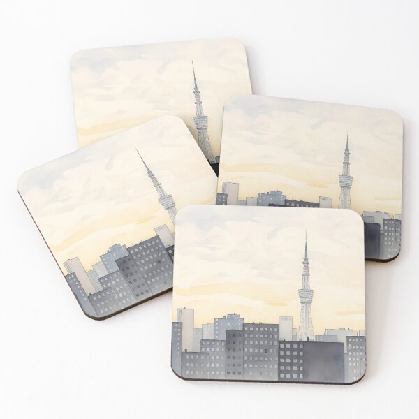 Item preview, Tokyo Skytree Watercolor Horizon designed and sold by julituslab.