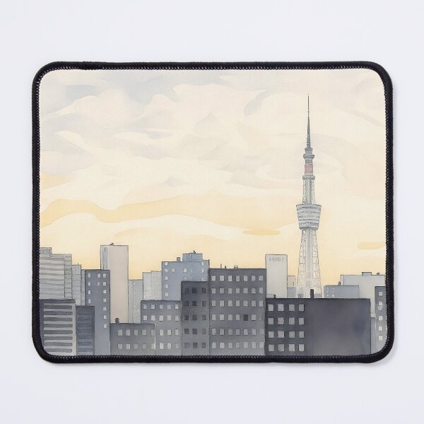 Item preview, Tokyo Skytree Watercolor Horizon designed and sold by julituslab.
