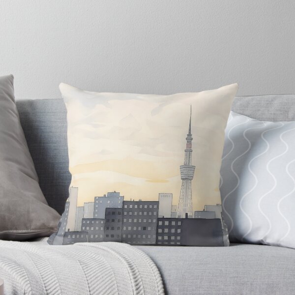 Item preview, Tokyo Skytree Watercolor Horizon designed and sold by julituslab.