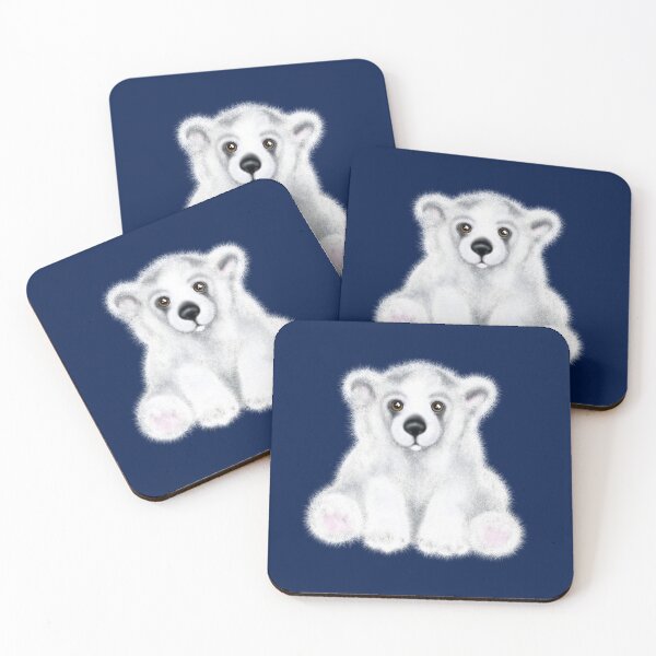 Item preview, Baby Polar Bear, white stuffed bear, white bear cub designed and sold by hollycooper.