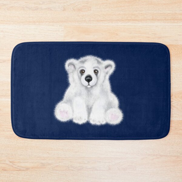 Item preview, Baby Polar Bear, white stuffed bear, white bear cub designed and sold by hollycooper.