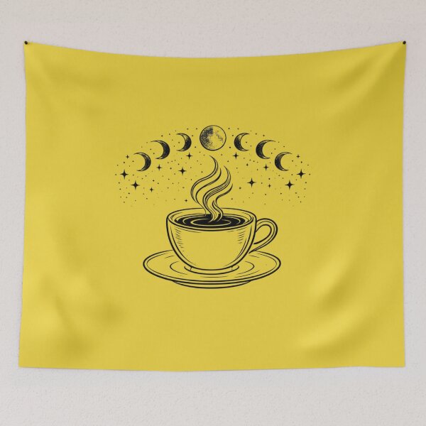 Item preview, Copy of Coffee and Astrology Retro Moon Phase Caffeine designed and sold by Supergrafix07.