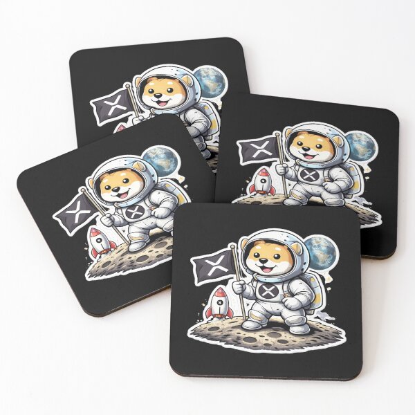 Item preview, XRP Astronaut Dog Moon Landing – Cute Crypto Ripple To The Moon Design designed and sold by LintonGriffin.