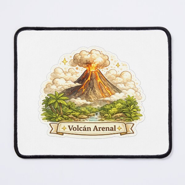 Item preview, Arenal Volcano | Costa Rica Travel Illustration designed and sold by Wander Vibes.