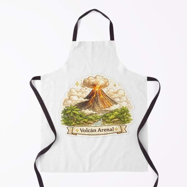 Item preview, Arenal Volcano | Costa Rica Travel Illustration designed and sold by Wander Vibes.