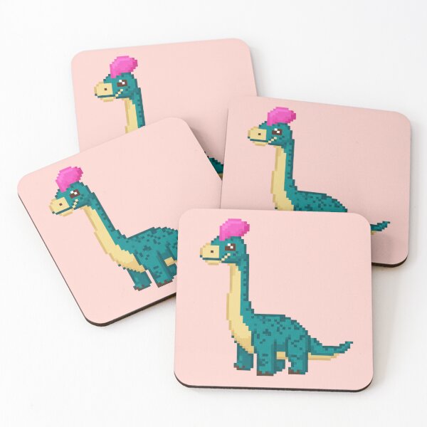 Item preview, Pixel Art Cute Blue Dinosaur designed and sold by Potato Quality Prints.