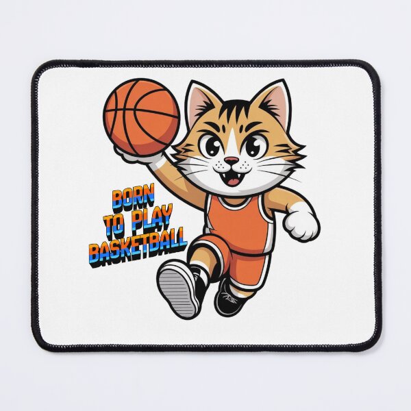 Item preview, Born To Play Basketball – Funny Basketball Cat T-Shirt designed and sold by RALYSHOP.