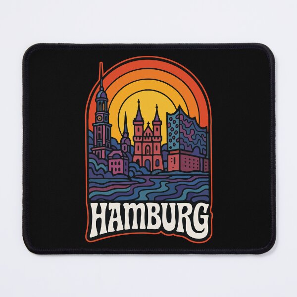 Item preview, Hamburg Germany Trippy Art Travel designed and sold by TomFrontierArt.