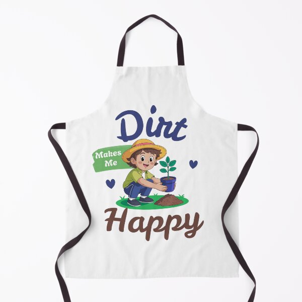 Item preview, Dirt Makes Me Happy | Cute Gardening Boy designed and sold by TeeTrendz_Hub.
