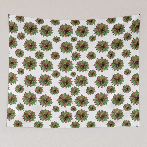 Item preview, Pink Purple Green succulent pattern, cactus, cacti   designed and sold by hollycooper.