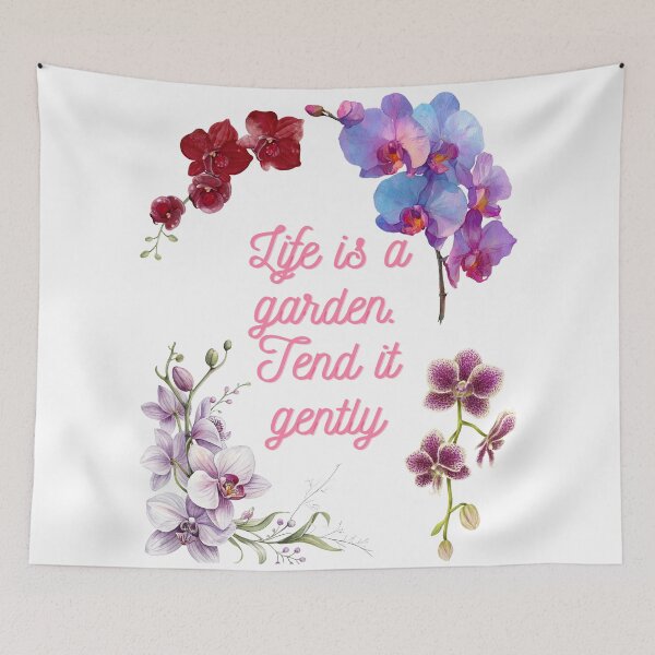 Item preview, Life is a garden. Tend it gently designed and sold by Fluffora.
