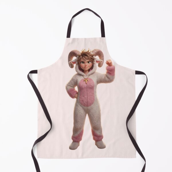 Item preview, Strong Aries Zodiac Girl in Ram Onesie Flexing designed and sold by PixMoody.