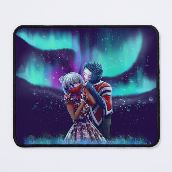 Item preview, Chile and Antarctica Love Under the Northern Lights designed and sold by TurtuShop.