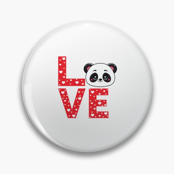 Item preview, Cute Panda Love Valentine  designed and sold by MarshallStickerX.