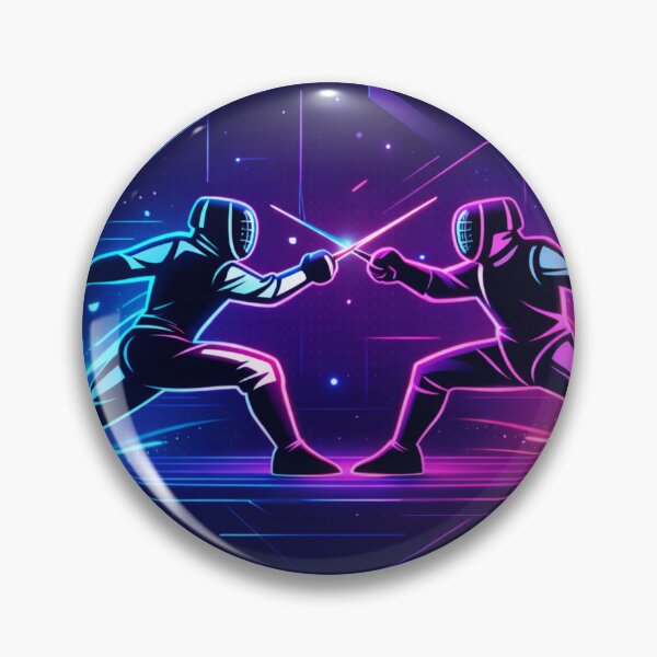 Item preview, Neon Duel – Cyber Arena designed and sold by ChillCharmStudio.
