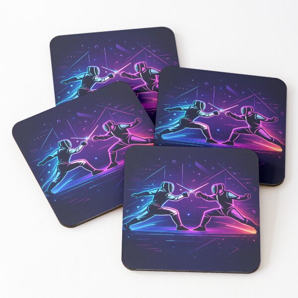 Item preview, Neon Duel – Cyber Arena designed and sold by ChillCharmStudio.