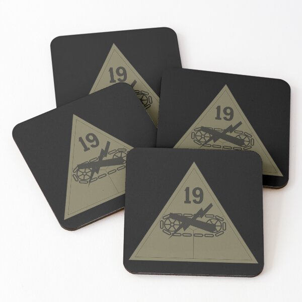 Item preview, Army - SSI - 19th Armored Division - Subdued X 300 designed and sold by Military Insignia Products.