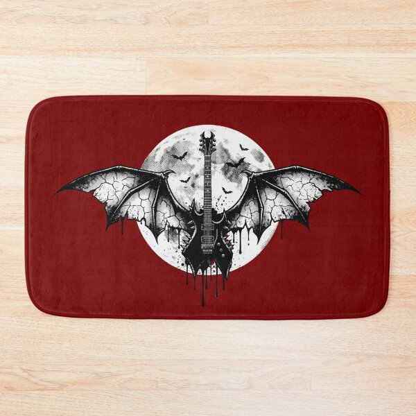Item preview, Gothic Rock Guitar – Horror Punk Bat Motif designed and sold by drizzd.
