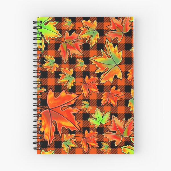 Item preview, Orange black plaid pattern, Autumn leaf pattern  designed and sold by hollycooper.