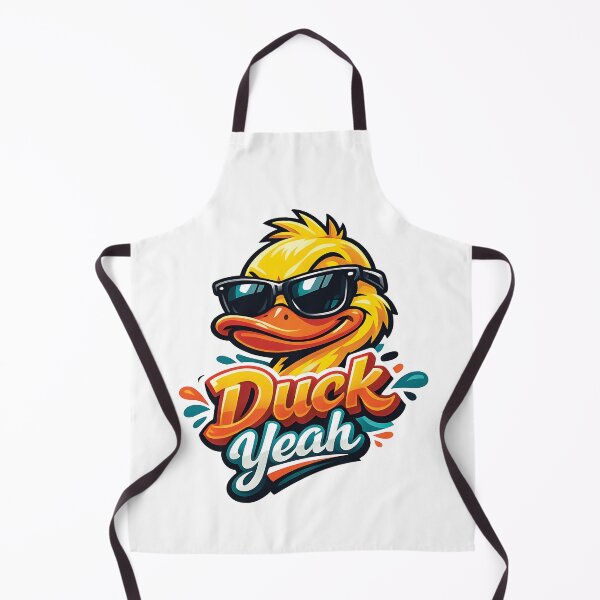 Item preview, Duck Yeah Sticker - Funny Cool Duck Pun Vibes designed and sold by WAUZ.