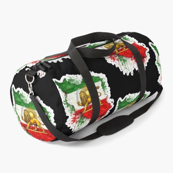 Item preview, Iran Flag Map with Lion and Sun Emblem, Vintage Persian Heritage designed and sold by Flag Outfit.