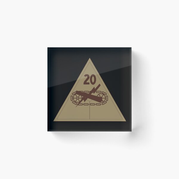 Item preview, Army - SSI - 20th Armored Division - Subdued Desert X 300 designed and sold by Military Insignia Products.