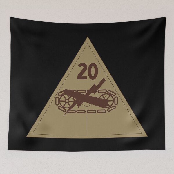 Item preview, Army - SSI - 20th Armored Division - Subdued Desert X 300 designed and sold by Military Insignia Products.