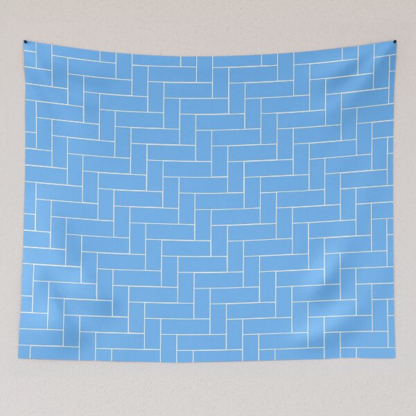 Item preview, Geometric Pattern in Blue designed and sold by OneThreeSix.