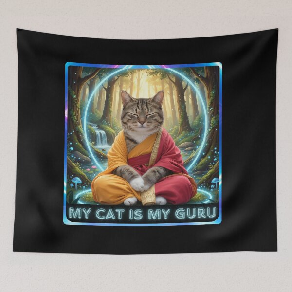 Item preview, My cat is my guru designed and sold by CristiCreations.