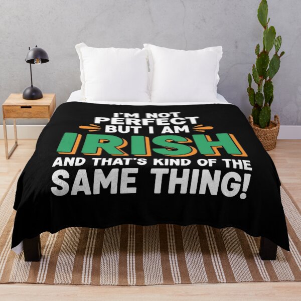 Item preview, I'm Not Perfect But I am Irish - Funny Quote designed and sold by OlakunleOloroz.