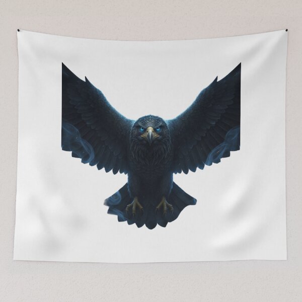 Item preview, Shadow Eagle With Glowing Eyes – Dark Fantasy Art designed and sold by NeoTeeFusion.