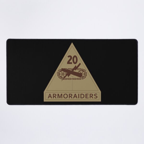 Item preview, Army - SSI - 20th Armored Division w Name Tape - Subdued Desert X 300 designed and sold by Military Insignia Products.