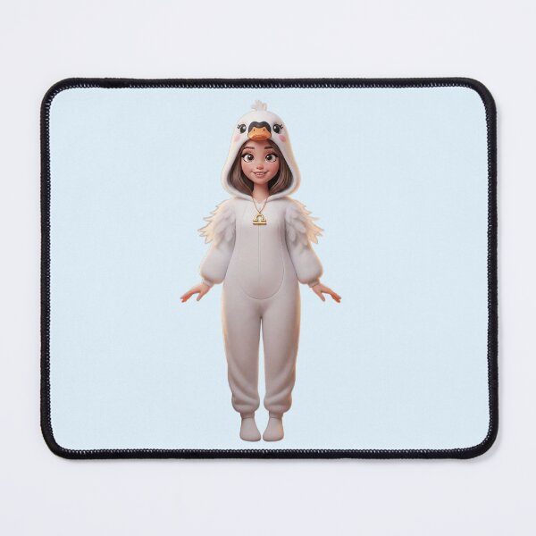 Item preview, Elegant Libra Zodiac Girl in White Swan Onesie designed and sold by PixMoody.