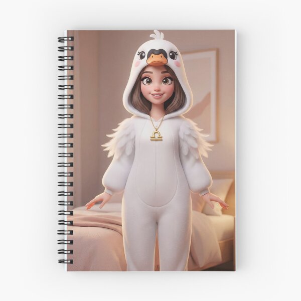Item preview, Elegant Libra Zodiac Girl in White Swan Onesie designed and sold by PixMoody.