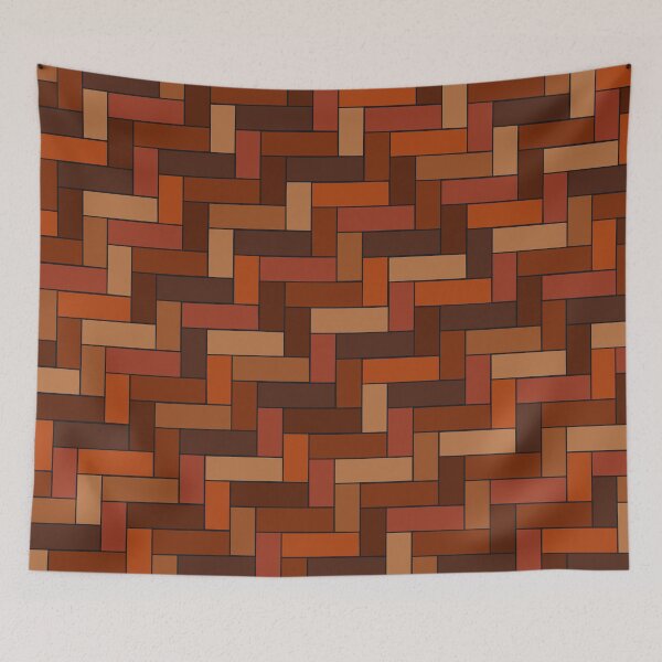 Item preview, Geometric Pattern in Orange and Brown designed and sold by OneThreeSix.