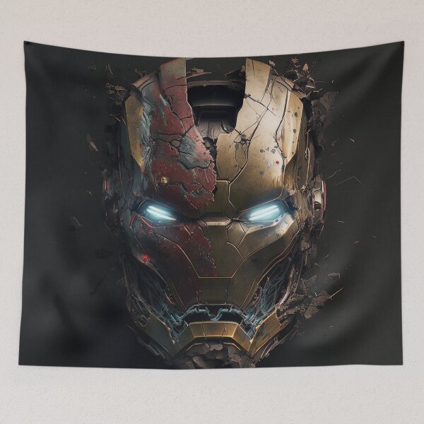 Item preview, Battle-Scarred Tech Helmet designed and sold by AetherVibes.