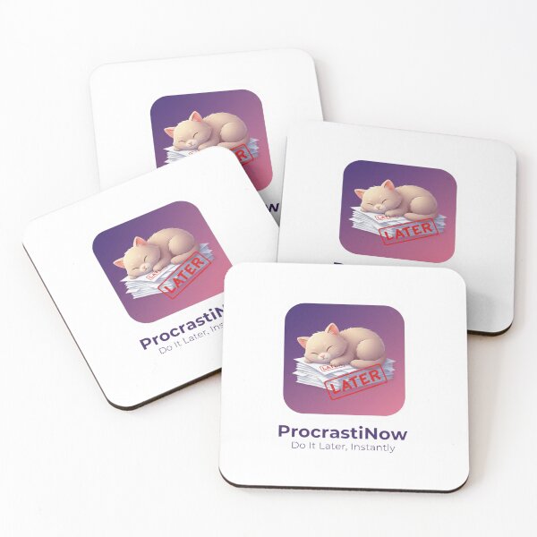 Item preview, Funny Fake App Sticker - ProcrastiNow Later App designed and sold by OrikuStudio.