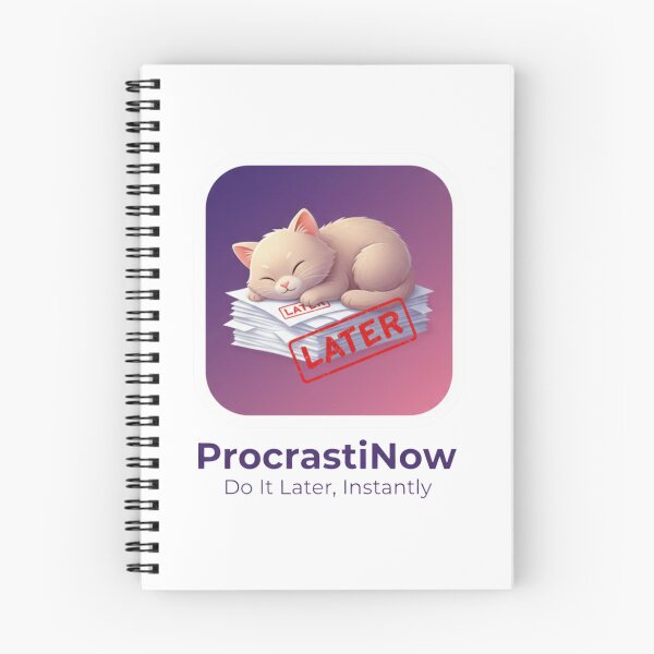 Item preview, Funny Fake App Sticker - ProcrastiNow Later App designed and sold by OrikuStudio.