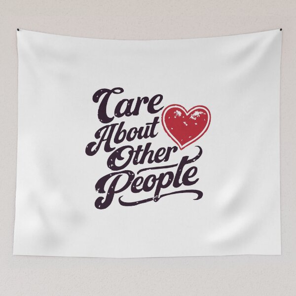Item preview, Care About Other People,Retro 70s, Positivity designed and sold by CloudyPress.