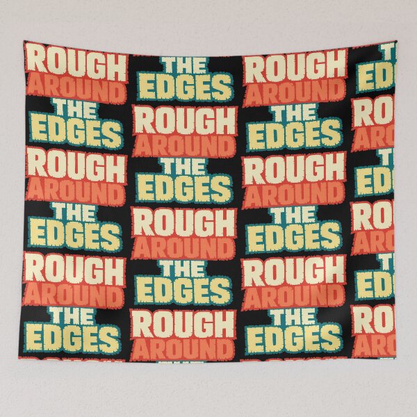 Item preview, Rough Around The Edges Bold Distressed Typography Design designed and sold by TeeTimeTreasure.