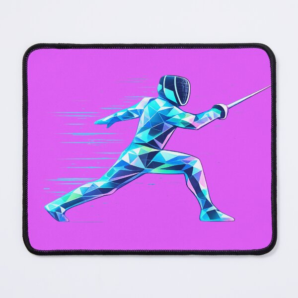 Item preview, Hologram Fencer – Iridescent Glitch designed and sold by ChillCharmStudio.