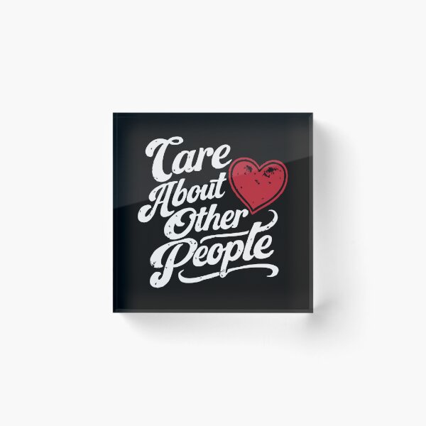 Item preview, Care About Other People,Retro 70s, Positivity designed and sold by CloudyPress.