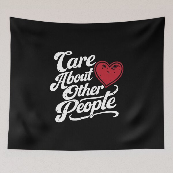 Item preview, Care About Other People,Retro 70s, Positivity designed and sold by CloudyPress.