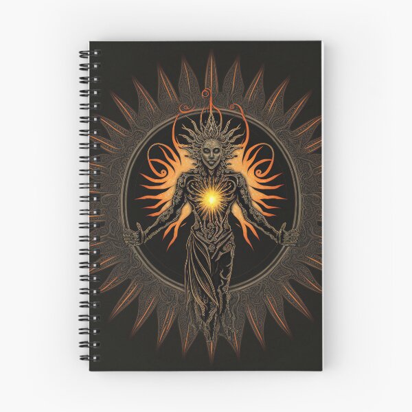 Item preview, Solar Deity - Abstract Celestial Humanoid Art designed and sold by AetherVibes.